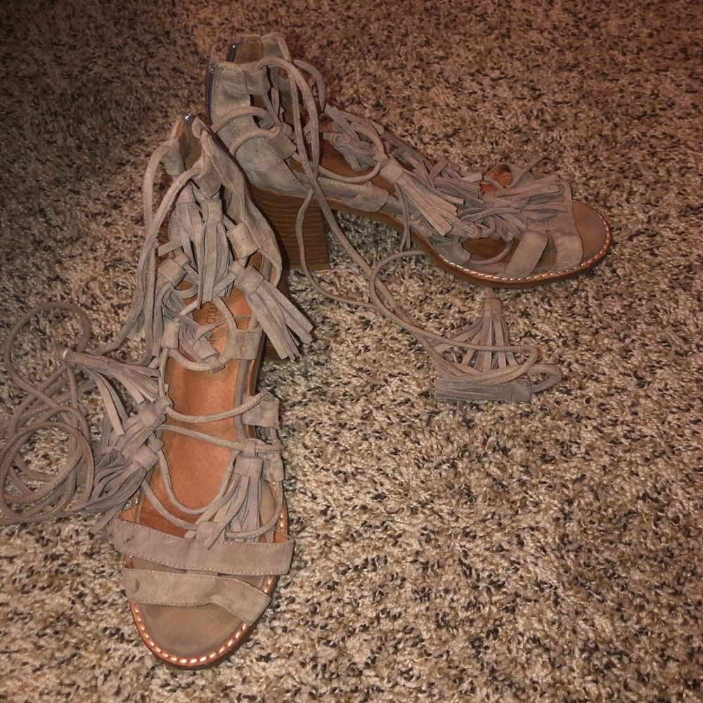 Jeffrey Campbell tassel heels
